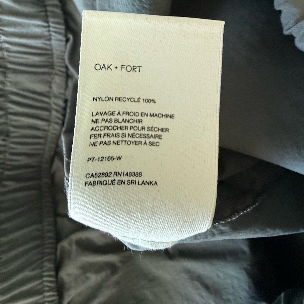 NWOT- OAK + FORT Gray Windbreaker Pants - Picture 6 of 11